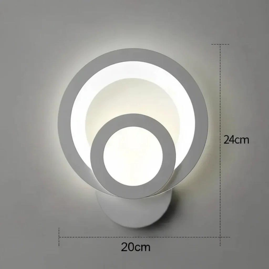 Aplica LED Urbanist 19W Rotunda Lumina Rece/Calda/Neutra Acril si Metal Alb