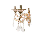 Lustra Nicholas, 2XE14, Auriu, Metal si Cristal