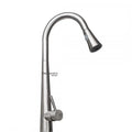 Kitchen Faucet with Pull-Out Spray, SUS304 Stainless Steel, Brushed Finish, CF021