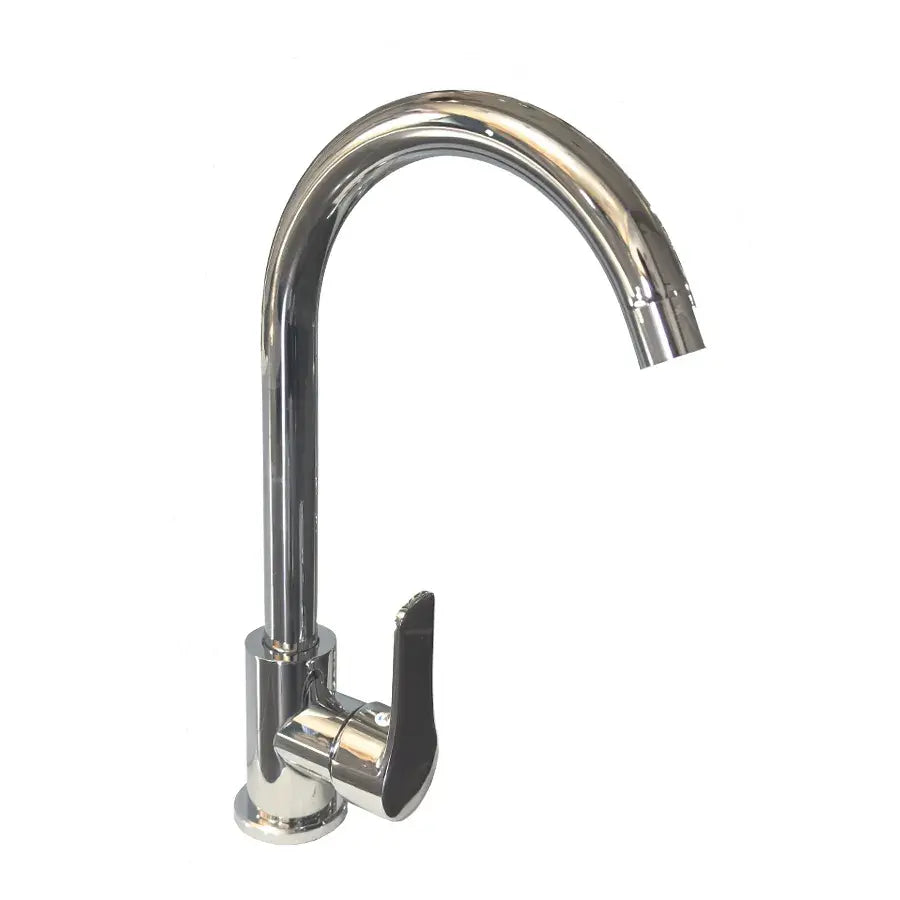 Baterie Bucatarie Inox, Crom, Pipa Rotativa, Inalta WH207, imaginea 1