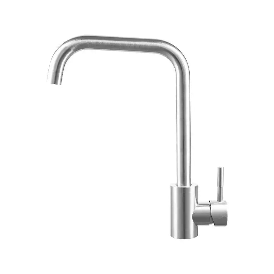 Baterie Bucatarie Monocomanda Pipa Pivotanta Cartus Ceramic Inox Satinat Racorduri Kit Fixare Incluse CF002, imaginea 3
