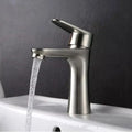 Basin Mixer Tap, Brushed Stainless Steel, Connections, Mounting Kit, MP005