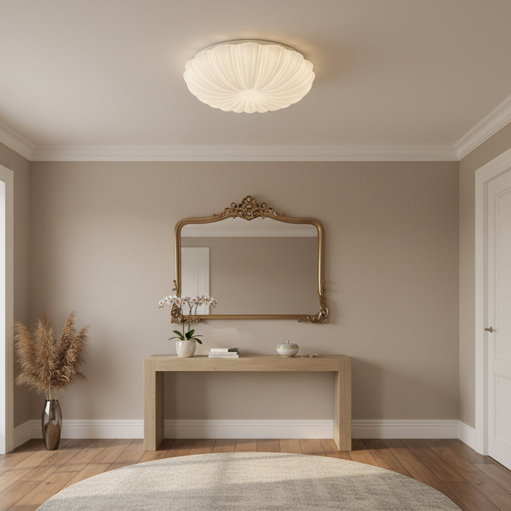Plafonieră LED Margareta 23 cm, 22W, 3000K / 4000K / 6000K, Alb, Metal si Acril