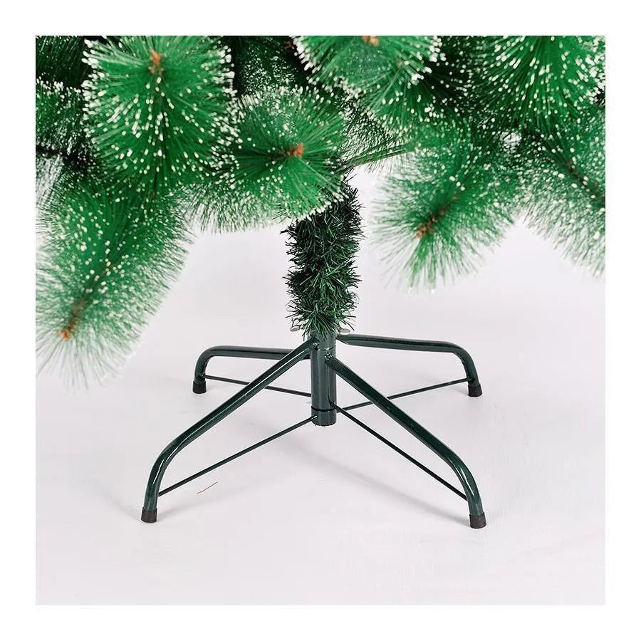Brad Artificial, 210 cm, Verde cu Alb
