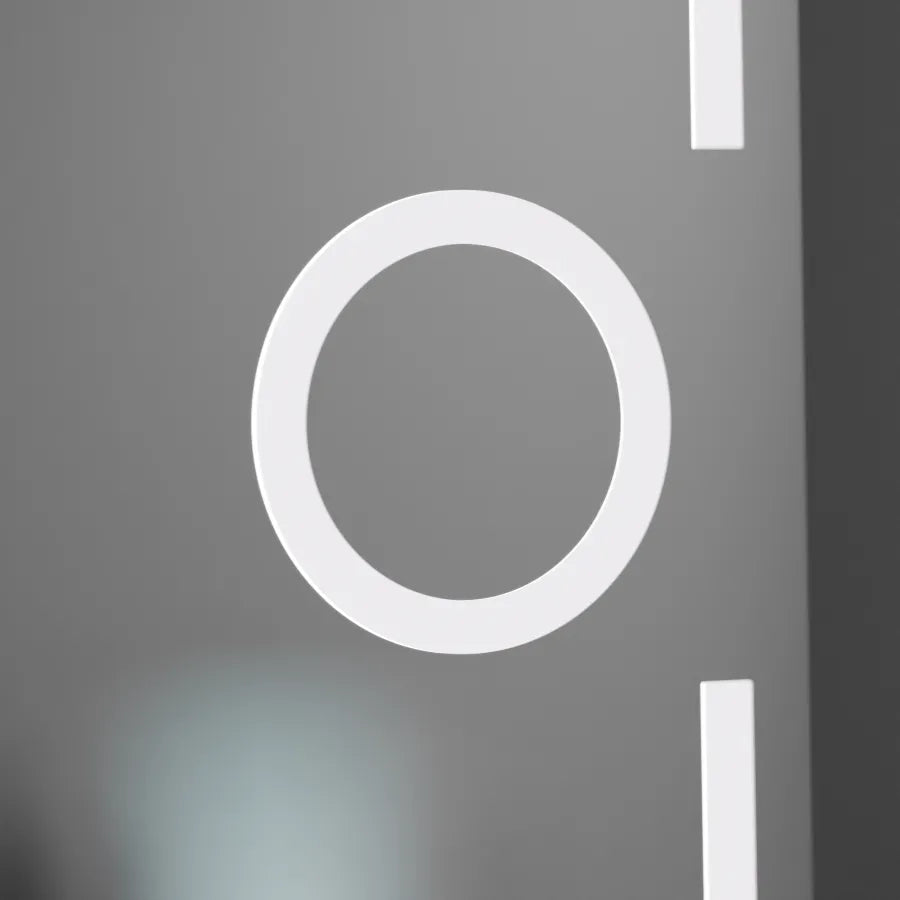 Oglinda LED Rectangulara, 50x70cm, Eclat MotionGlow Marcello, Sistem Dezaburire, Ceas & Termometru, Lupa Cosmetica, Dimabila, imaginea 3