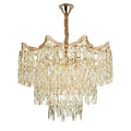 Candelabru Cristal Bennett 10x E27 Auriu