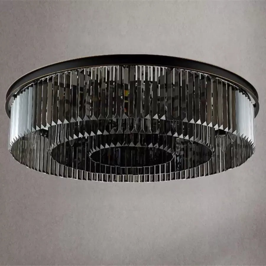 Candelabru Cristal Brady Ø60cm, 18xE14, Circular, Gri