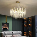 Candelabru Cristal Judson 6x E14 Auriu