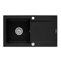 Chiuveta Bucatarie Inox 75x45 cm Negru Grafit