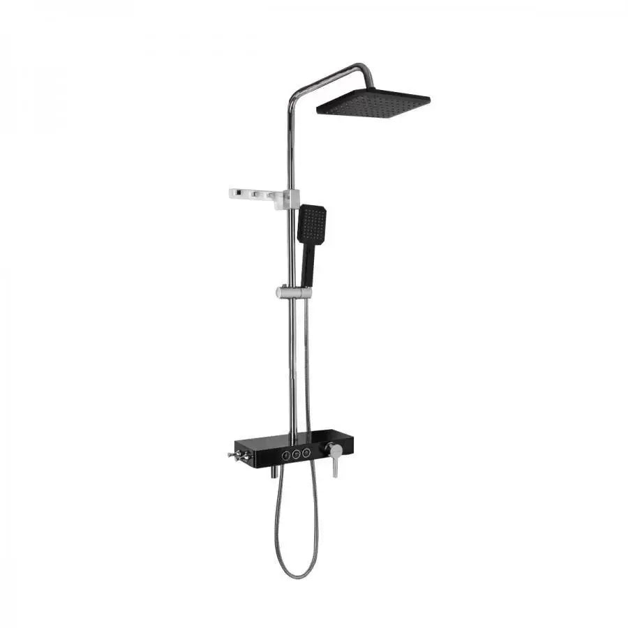Coloana Dus Afisaj LCD Inox Negru Argintiu SJG/006