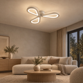 Lustra LED AURALIUS 18W, 3 Petale, lumina Neutra,  4000K, Alb