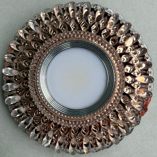 Spot LED ORBITA, 5W, Rotund, Lumina Rece / Calda, Bronz Antichizat, Rasina si Sticla SL680AB