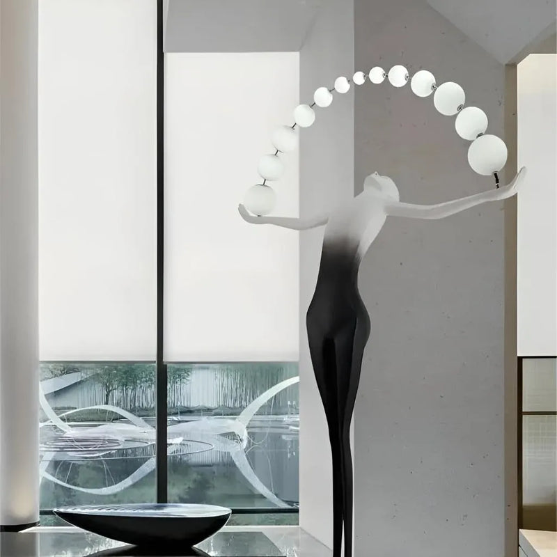 Amato LED Floor Lamp 24W 4000K Black Metal