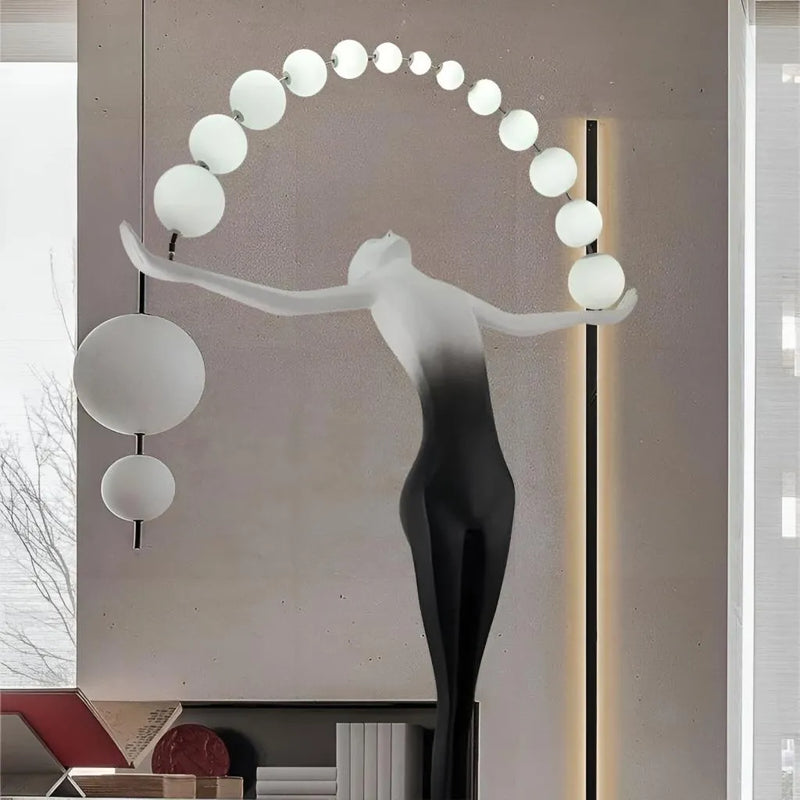Anatolio LED Floor Lamp 24W 4000K Black Metal