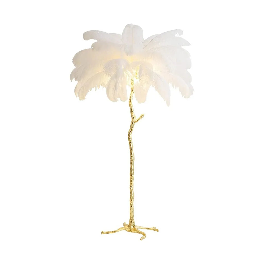 Lampadar Pene Politidis 1 X E14 120cm Alb Auriu