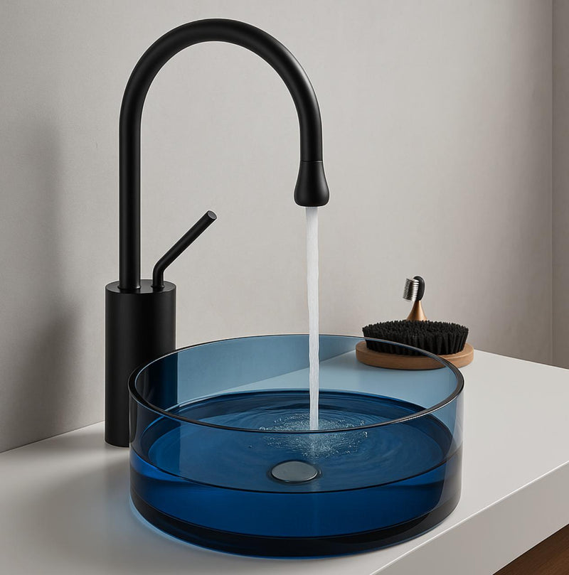 Rasina Bathroom Sink 45x15 cm Sky Blue