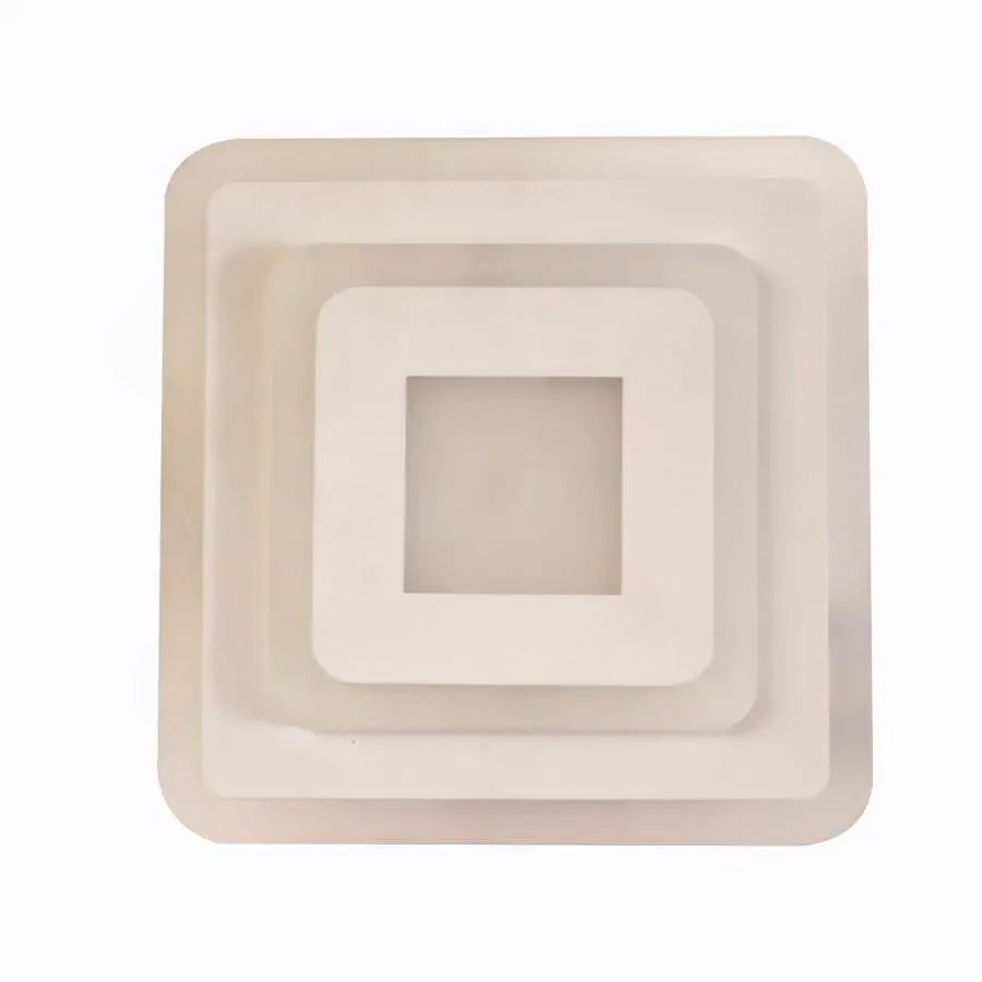 MORNIKA 14W LED Ceiling Light, Diameter 25cm, Square, Neutral Light, White, imaginea 4