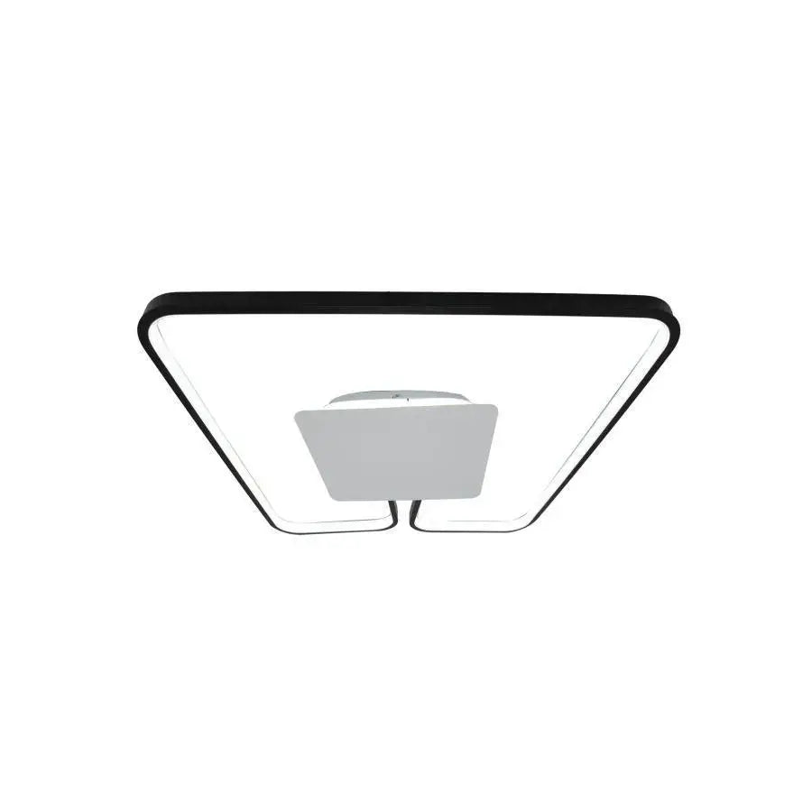 Lustra LED cu telecomanda ANKA 106W, lumina Calda/Neutra, Dimabila, Negru