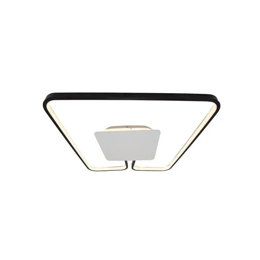 Lustra LED cu telecomanda ANKA 106W, lumina Calda/Neutra, Dimabila, Negru