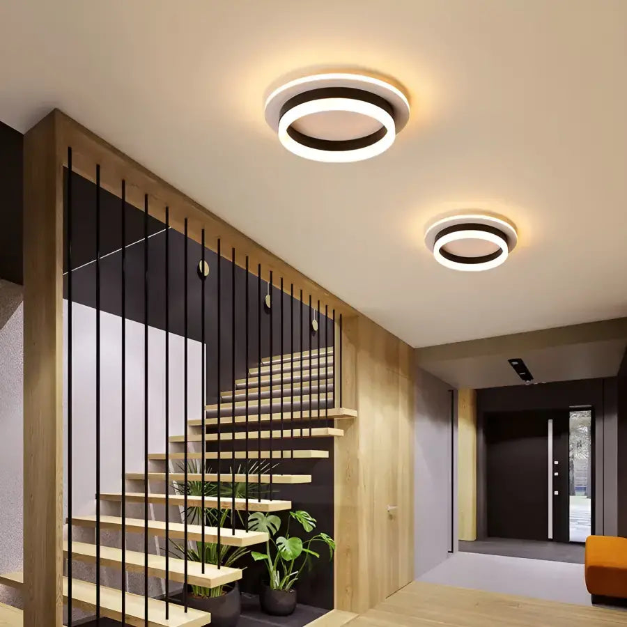 SOLENA ROUND LED CHANDELIER 13W, Diameter 25cm, Cool/Warm/Neutral light, White Black, imaginea 1
