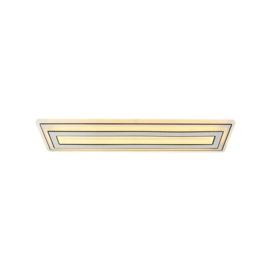 Lustra LED CHLOE 100W, Liniara, lumina Rece/Calda/Neutra, Alb Negru