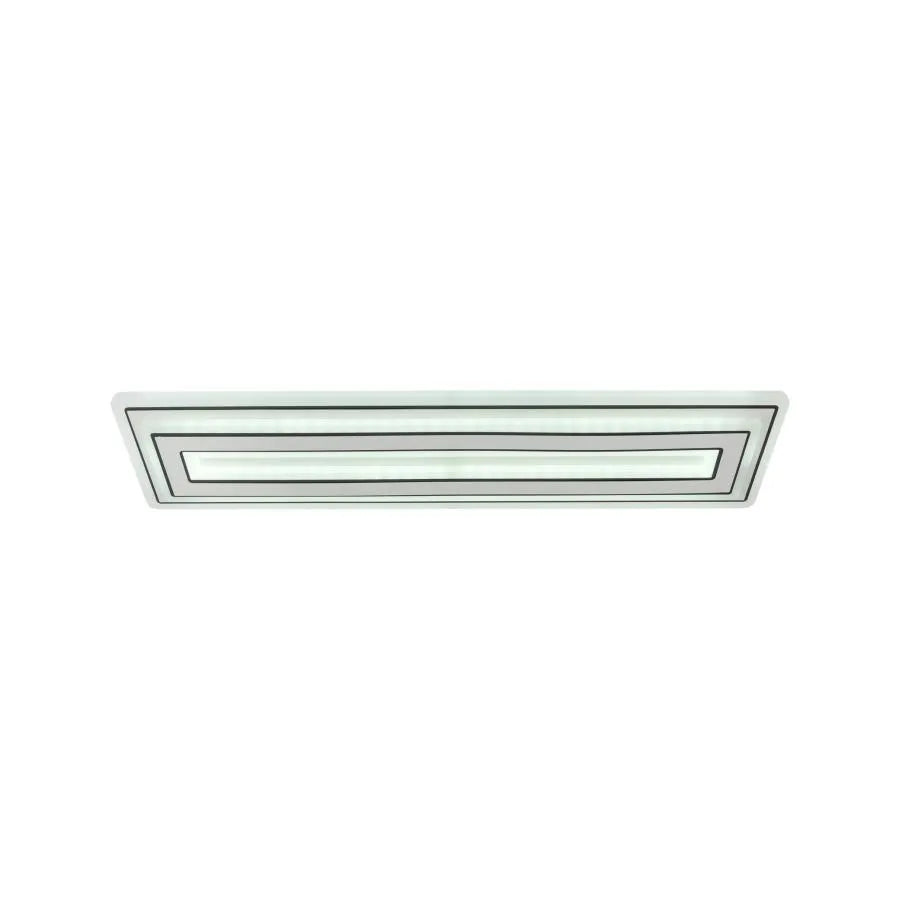 Lustra LED CHLOE 100W, Liniara, lumina Rece/Calda/Neutra, Alb Negru