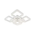 Lustra LED cu telecomanda si cristal ATLANTA, 96W, 8 Patrate, lumina Rece/Calda/Neutra, Dimabila, Alb