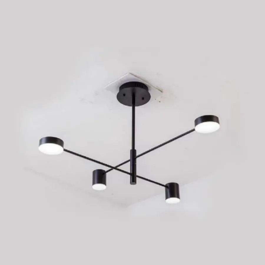LED luster GALIOS 48 W, 4 svetlá, studené/teplé/neuterálne svetlo, čierny, imaginea 4