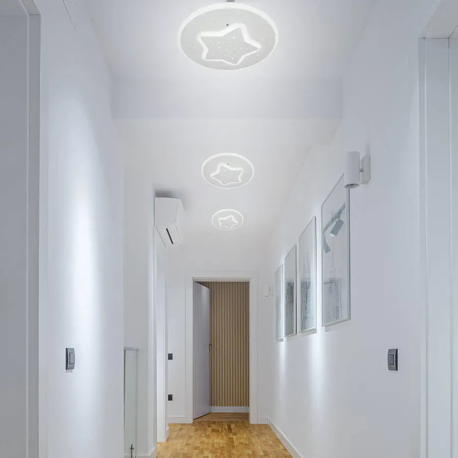 Lustra LED GUARENA, 18W, lumina Rece/Calda/Neutra, Alb