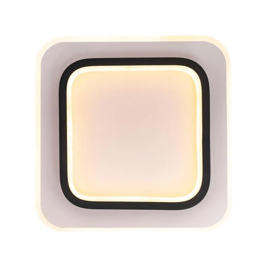 Lustra LED KHAI 20W, lumina Rece/Calda/Neutra, Alb Negru
