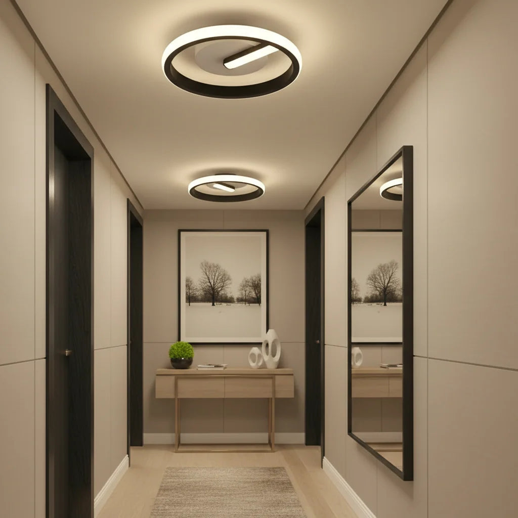 LED luster VICTORIA 19 W, okrúhly, studené/teplé/neuterálne svetlo, čierny, biely, imaginea 1