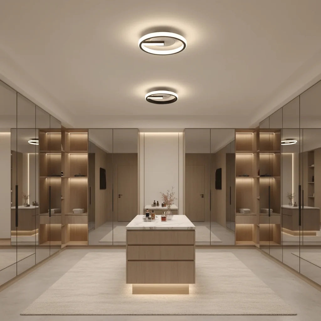 LED luster VICTORIA 19 W, okrúhly, studené/teplé/neuterálne svetlo, čierny, biely, imaginea 3