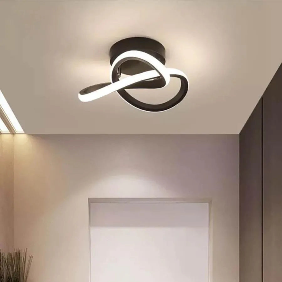 LED Chandelier VERTEX Flow 24W, Diameter 25cm, Cool/Warm/Neutral light, Black, imaginea 1