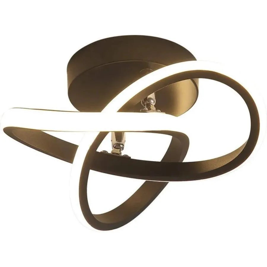 LED Chandelier VERTEX Flow 24W, Diameter 25cm, Cool/Warm/Neutral light, Black, imaginea 3