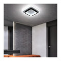 Lustra LED KHAI 20W, lumina Rece/Calda/Neutra, Alb Negru
