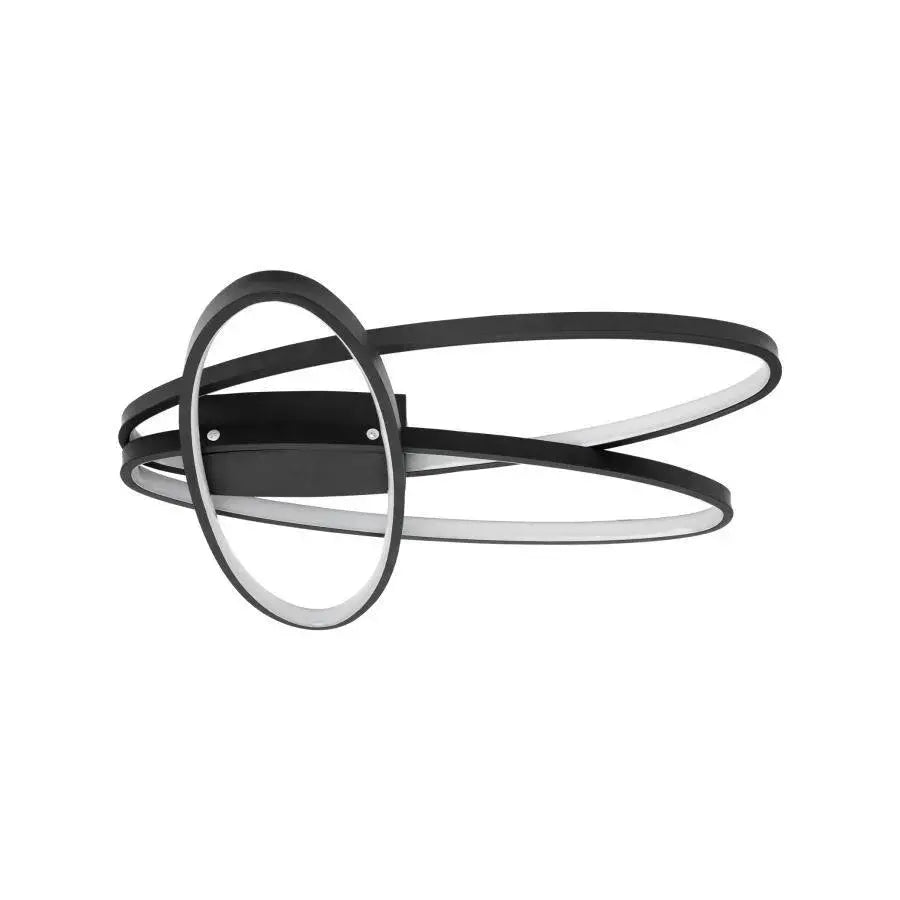 LED luster s diaľkovým ovládačom ORBITA 74 W, 3 svetelné zdroje, oválny, studené/teplé/neuterálne svetlo, stmívateľný, čierny, imaginea 4