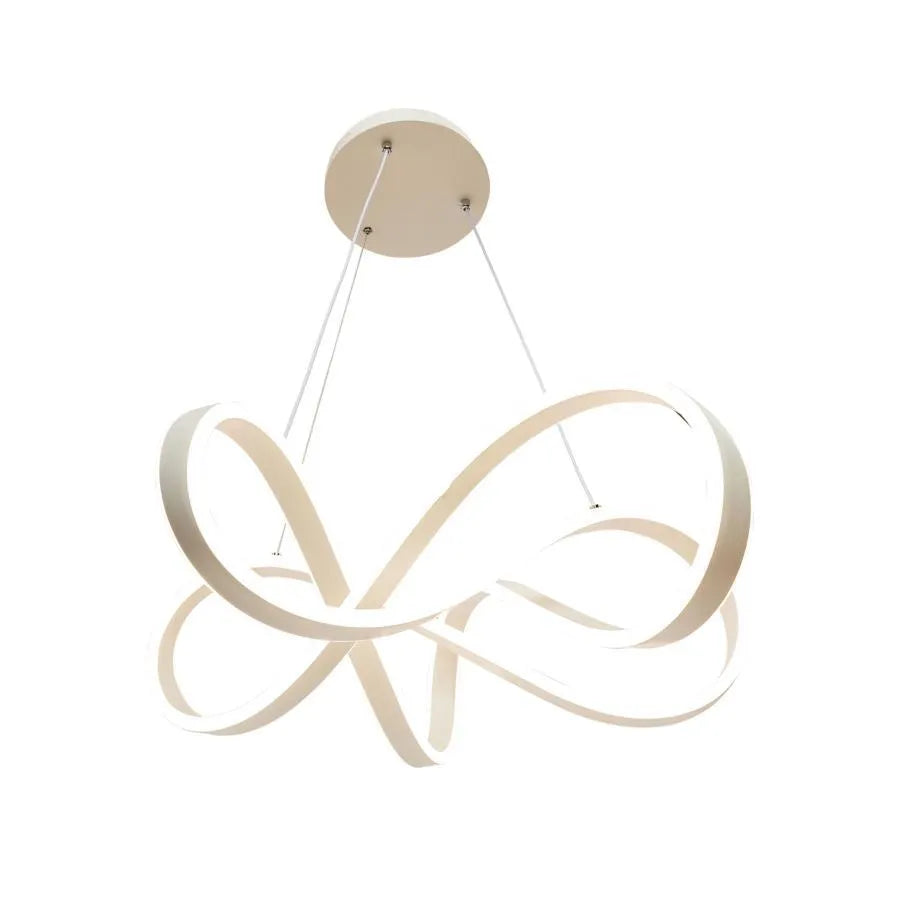 Lustra LED suspendata cu telecomanda INFINITY HALO 69W, lumina Rece/Calda/Neutra, Dimabila, Alb, Inaltime Reglabila
