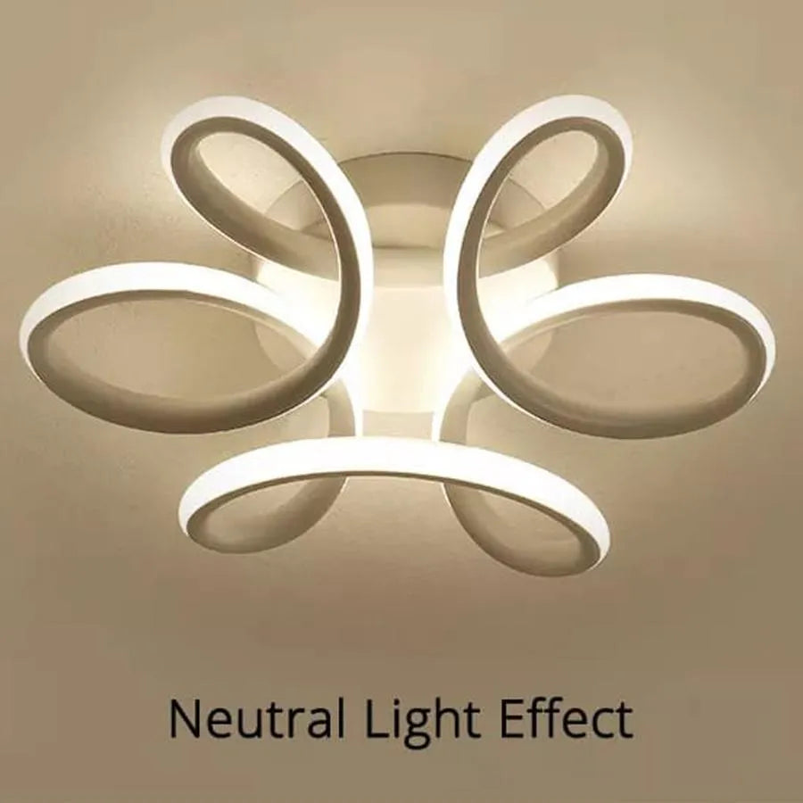 Lustra LED PANZEA 36W, lumina Rece/Calda/Neutra, Alb