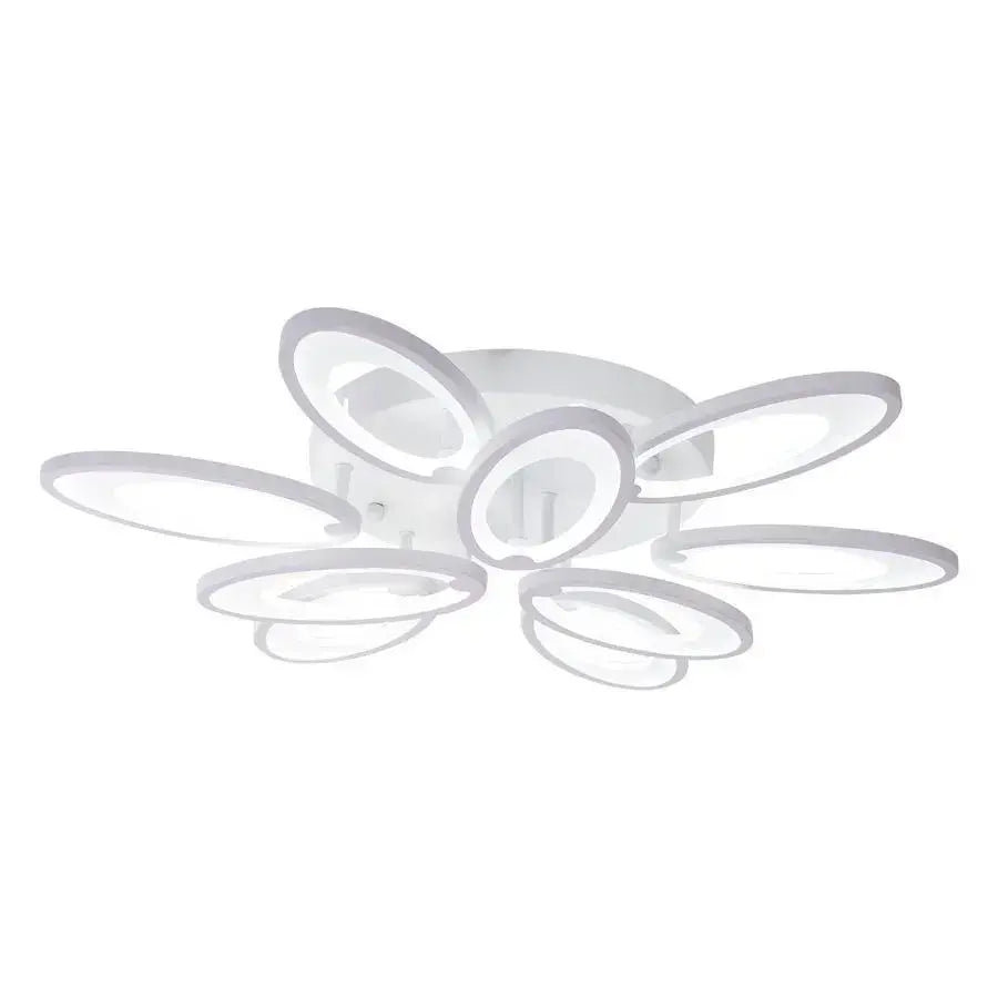 LED luster s diaľkovým ovládačom SUNFLOWER 98W, 9 svetelných zdrojov, studené/teplé/neuterálne svetlo, stmívateľný, biela farba, imaginea 3