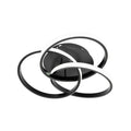Lustra LED cu telecomanda VECTOR VORTEX 96W, 3 Elemente, lumina Rece/Calda/Neutra, Dimabila, Negru