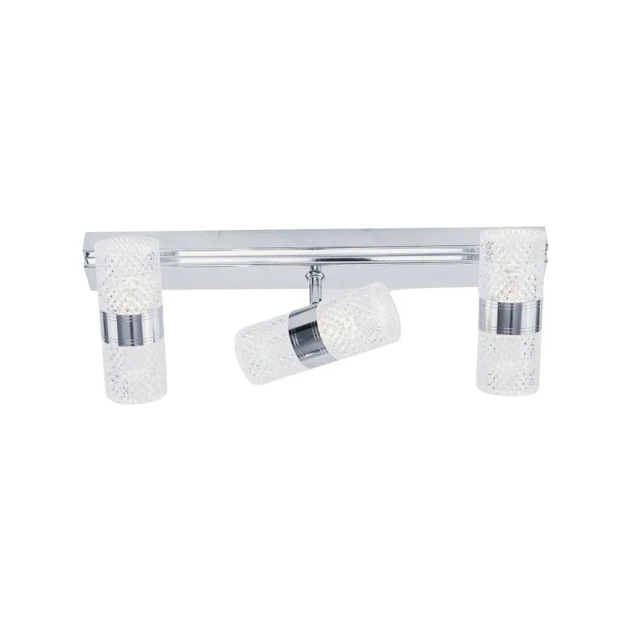 Lustra LED cu proiector reglabil ZORELA 18W, lumina Rece/Calda/Neutra, Crom Lucios Alb