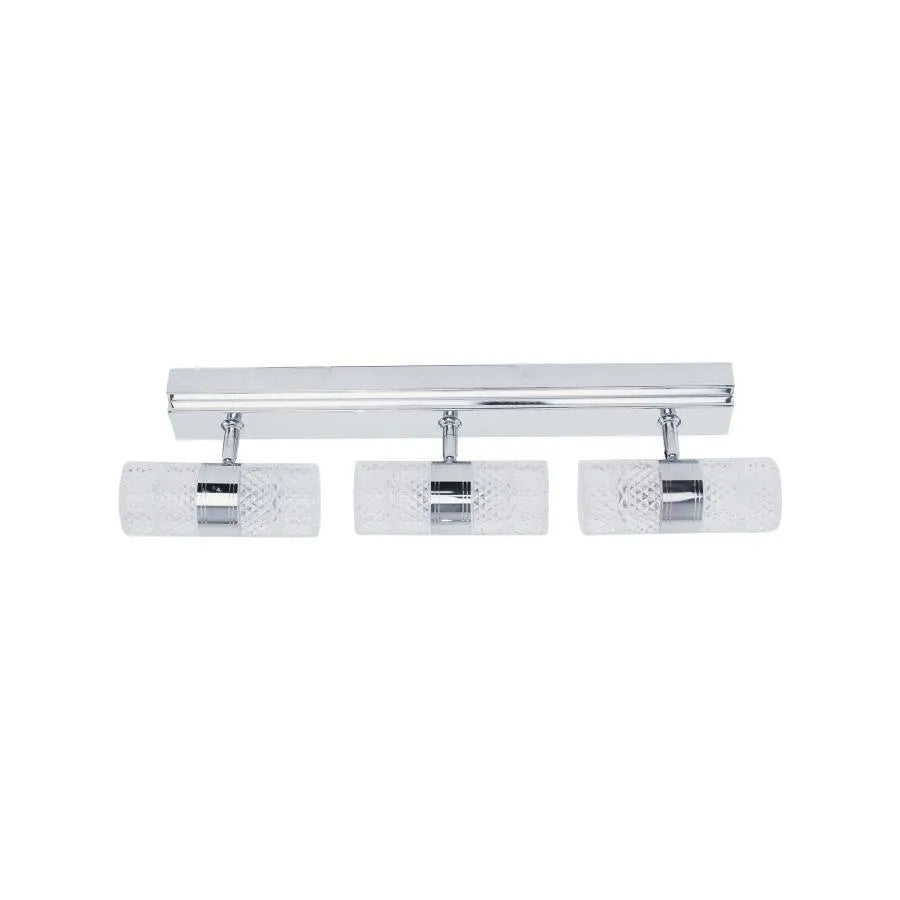 Lustra LED cu proiector reglabil ZORELA 18W, lumina Rece/Calda/Neutra, Crom Lucios Alb