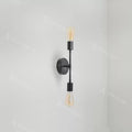 Aplica Sindi, 2 x E27, Metal, Negru
