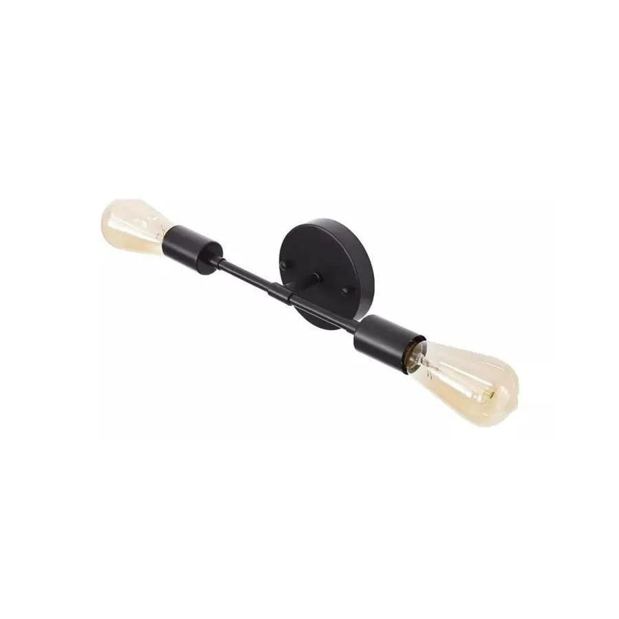 Aplica Sindi, 2 x E27, Metal, Negru