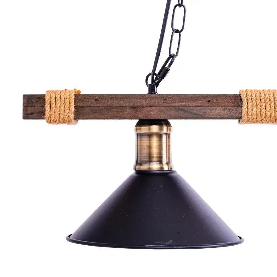 Lustra Traditionala, 2xE27, Maro, Metal si Sfoara