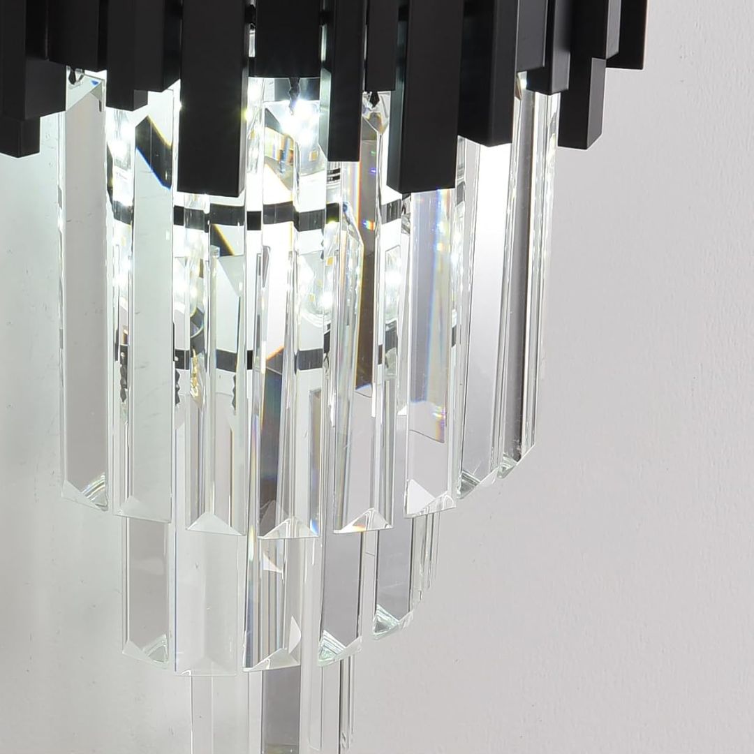 Aplica Candelabru Cristal BLOIS Piccolo, 2xE14, Negru, imaginea 2