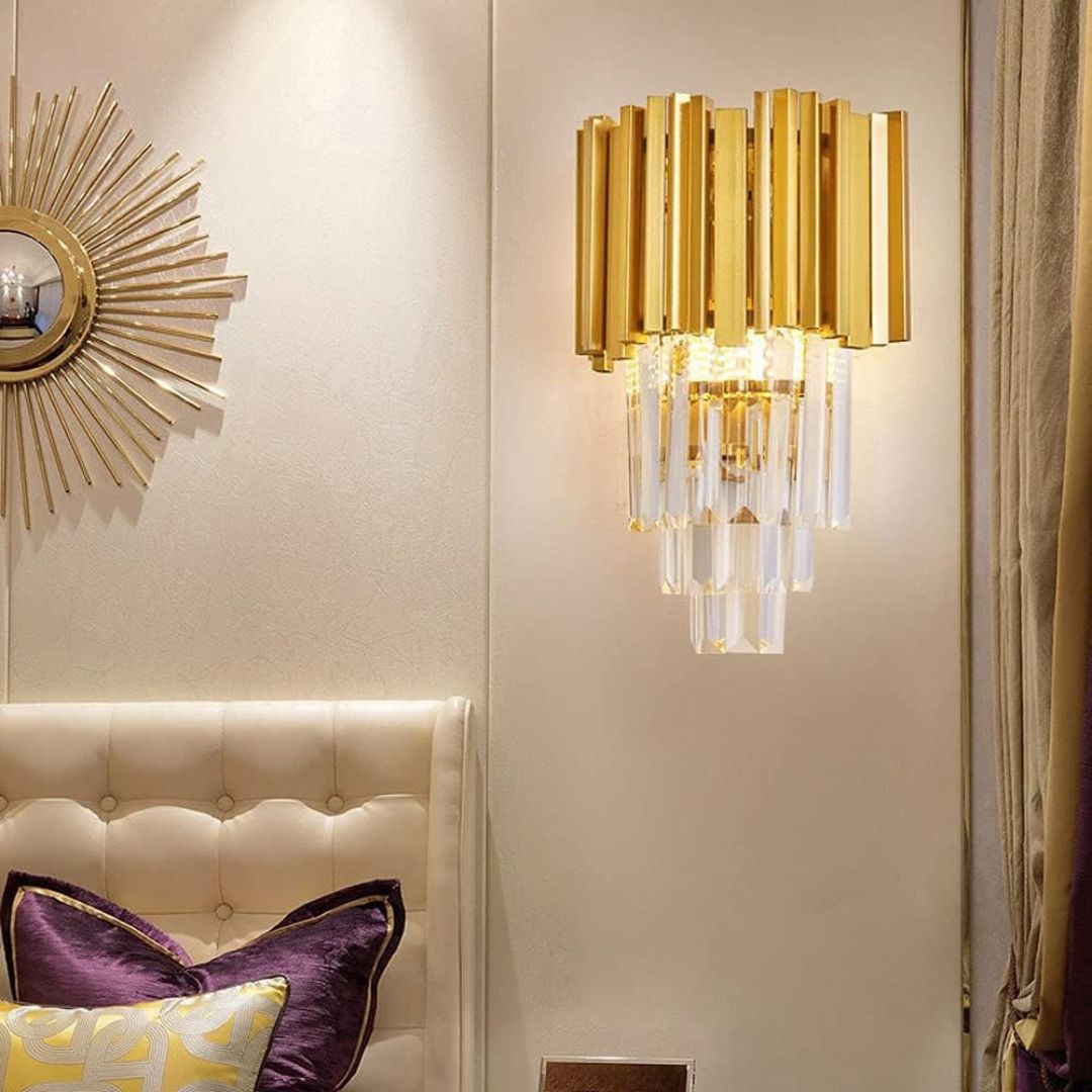 Aplica Candelabru Cristal BLOIS Piccolo, 2xE14, Auriu, imaginea 9