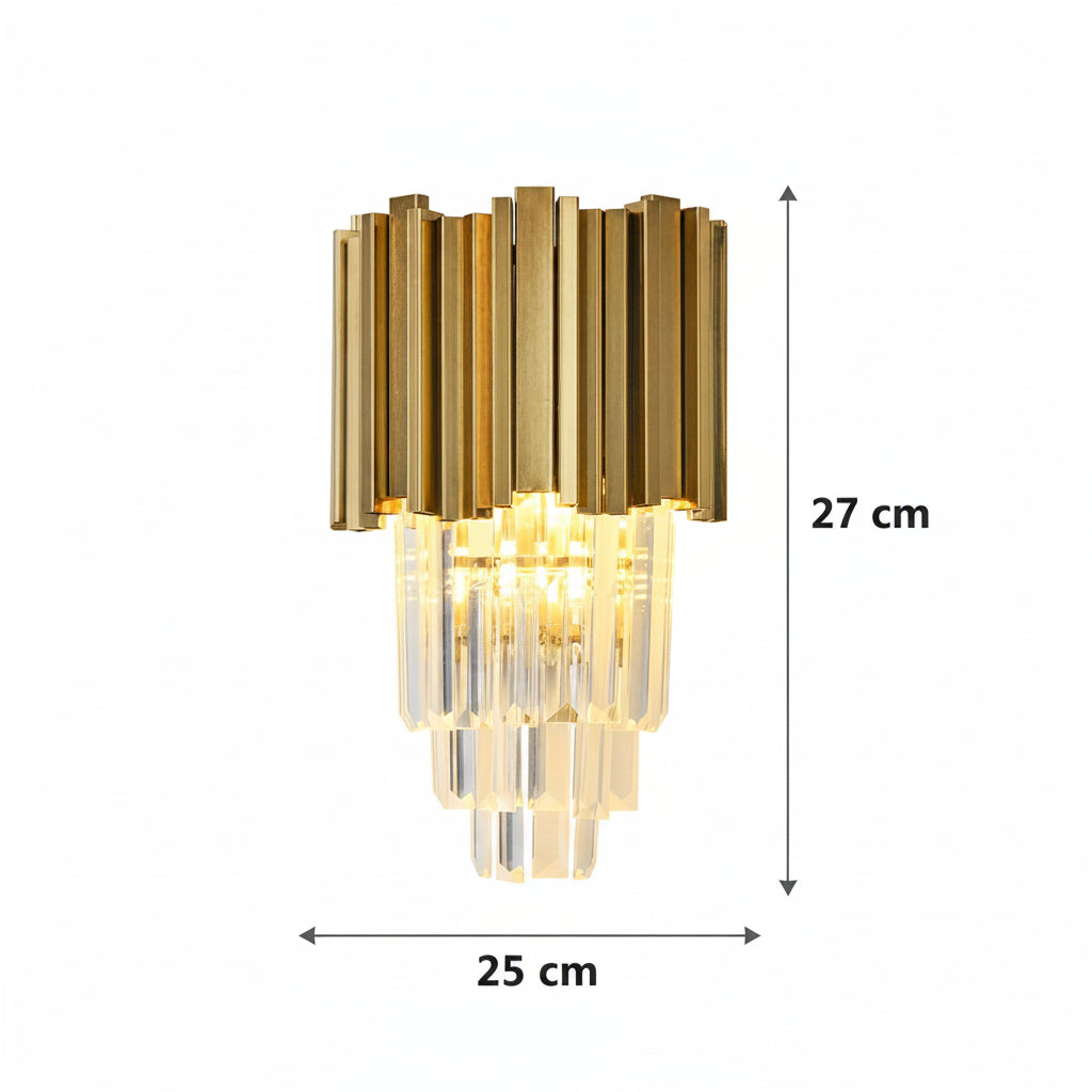 Aplica Candelabru Cristal BLOIS Piccolo, 2xE14, Auriu, imaginea 7