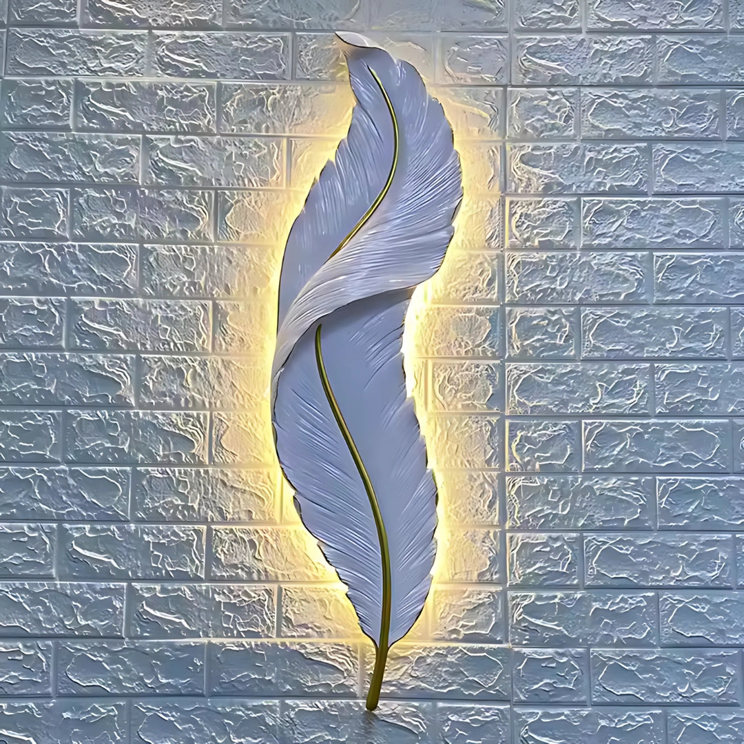 Lustra LED, Pena Decorativa 85CM 31W Lumina Rece/Calda/Neutra Alb Auriu