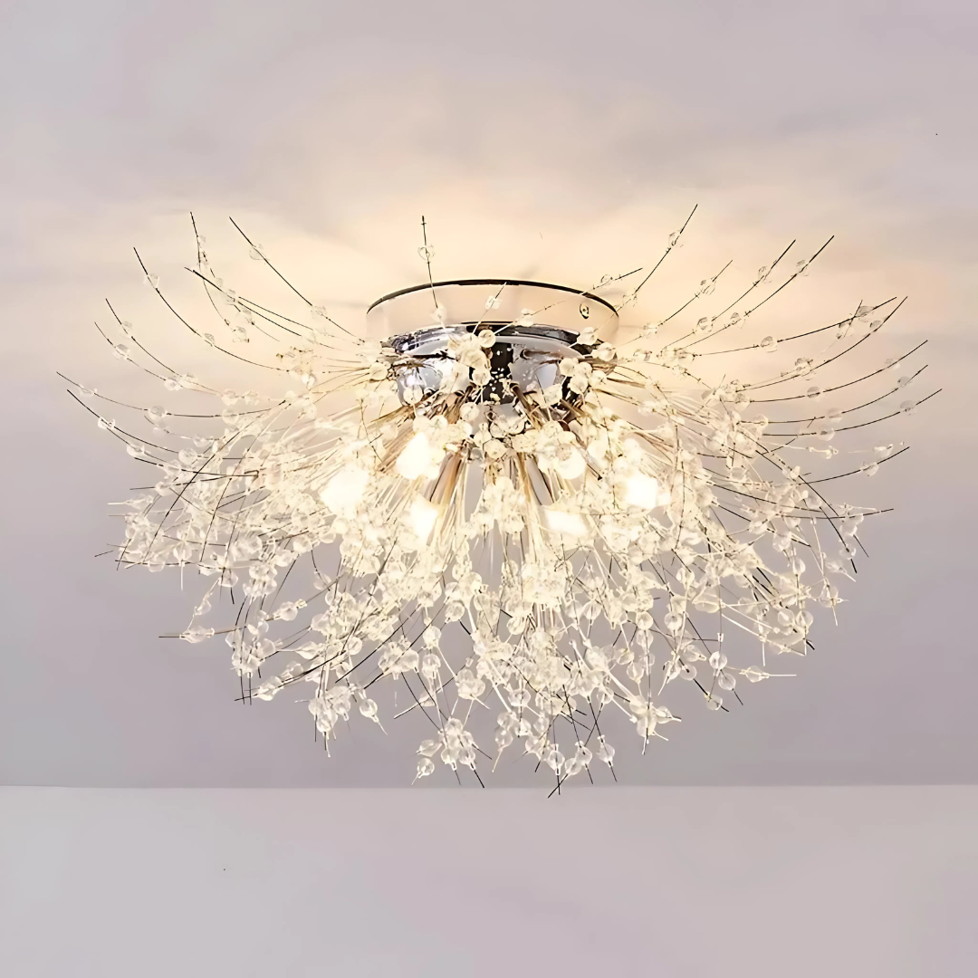 Candelabru Cristal RONDO Vivace, 8x G9, Diametru 60cm, Crom Lucios